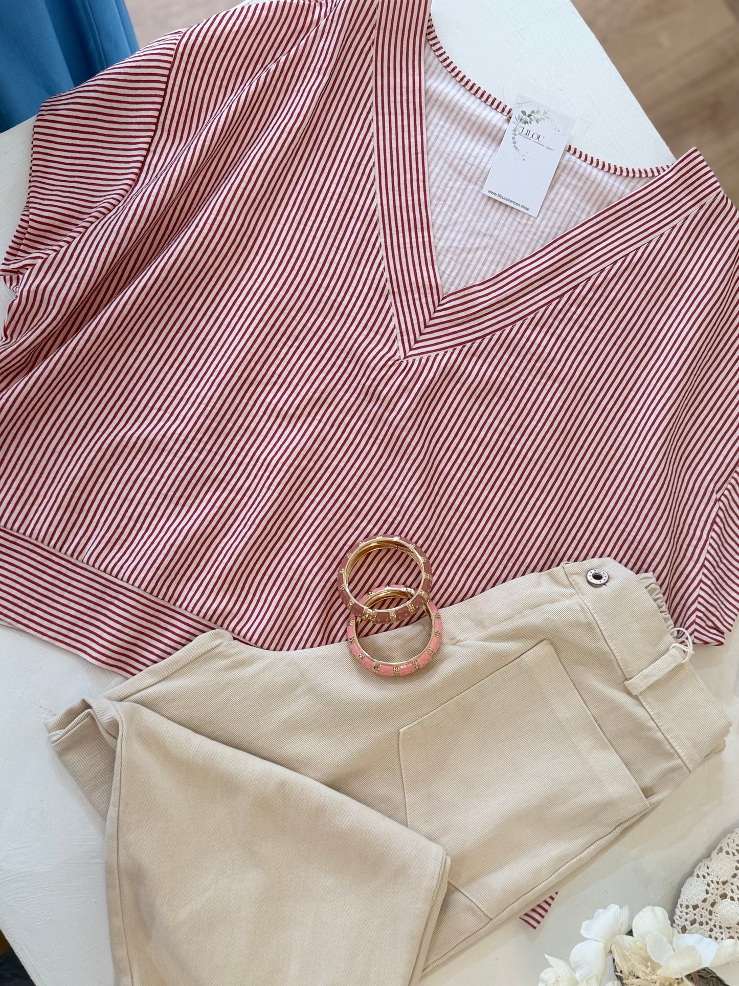Blouse  ELIANNE - TERRACOTTA