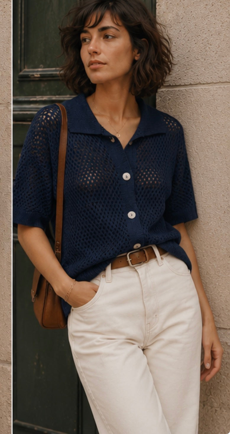Gilet EMELINE - Marine