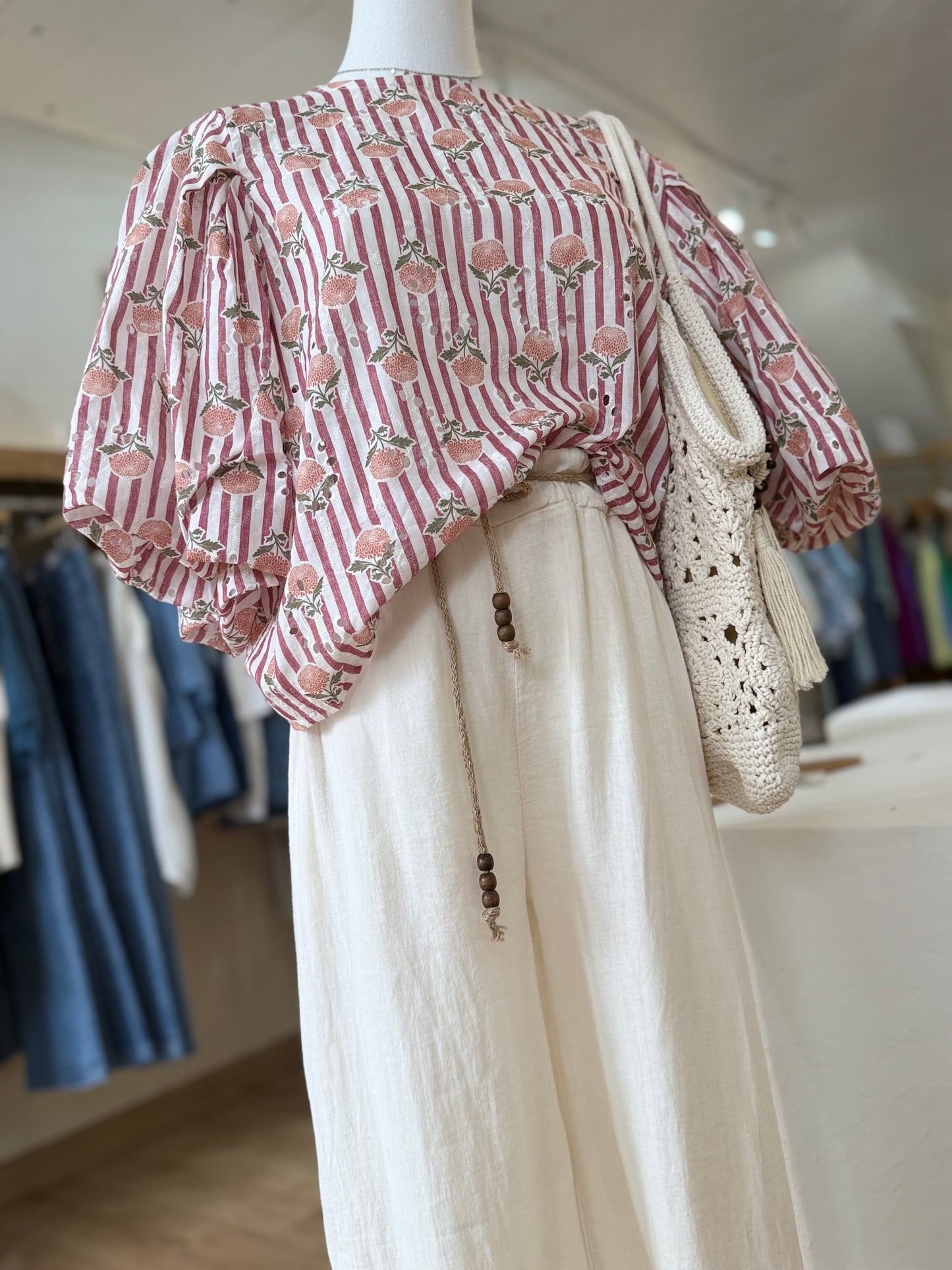 Pantalon en Lin - ELICIA - écru