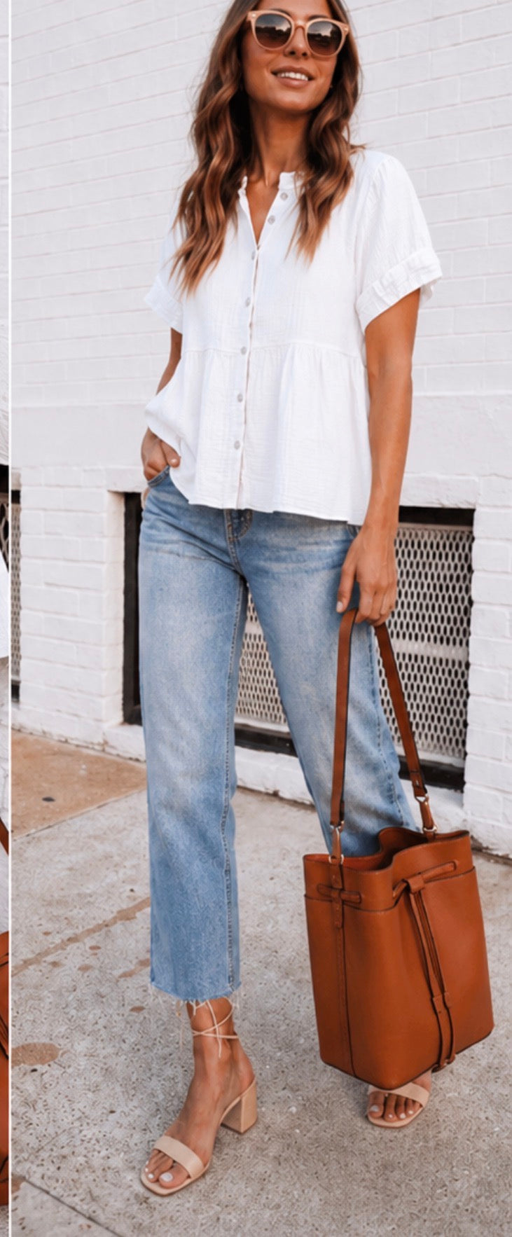 Blouse gaze de coton - ELOISE - Blanc