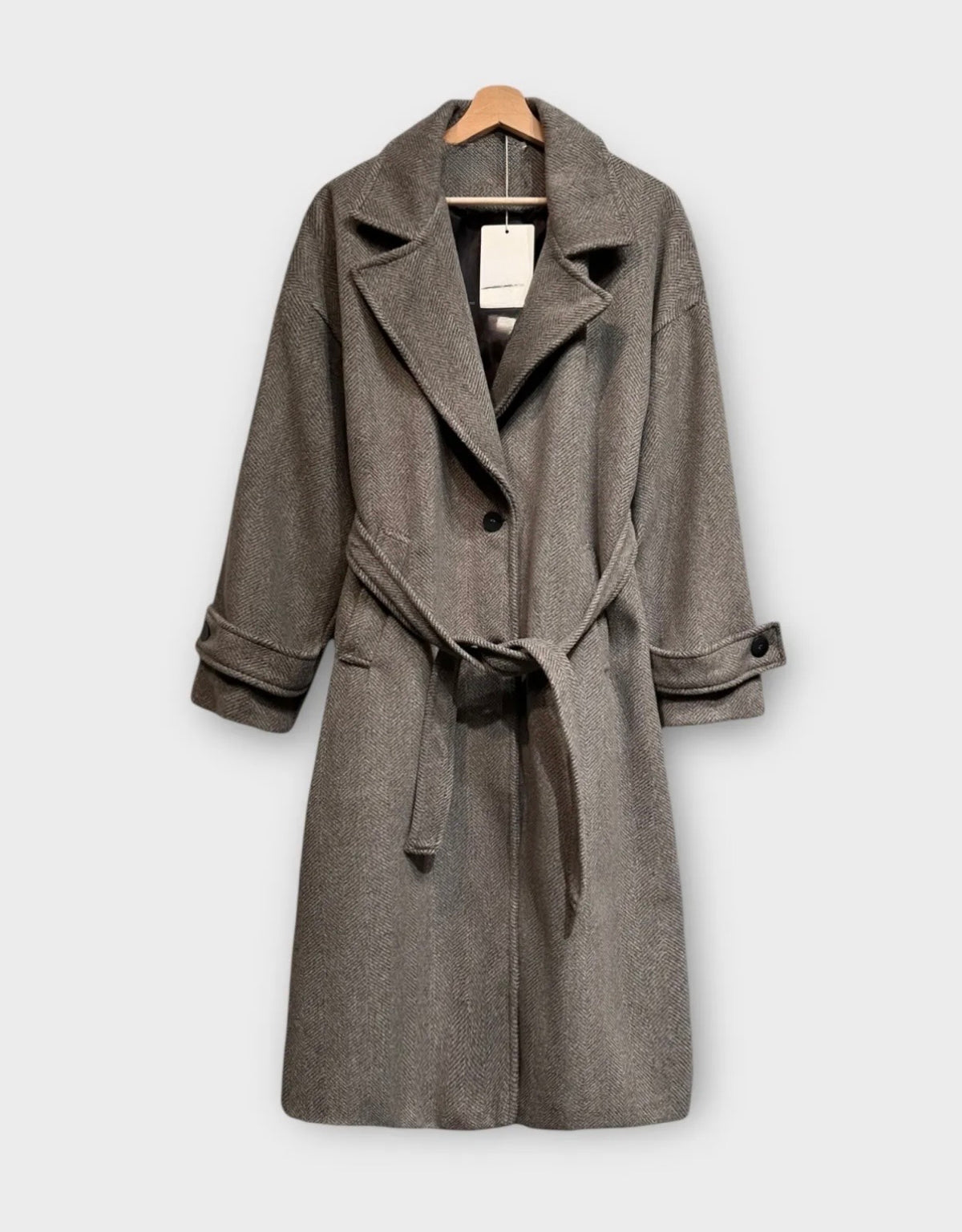 Manteau long NAWEL - Taupe