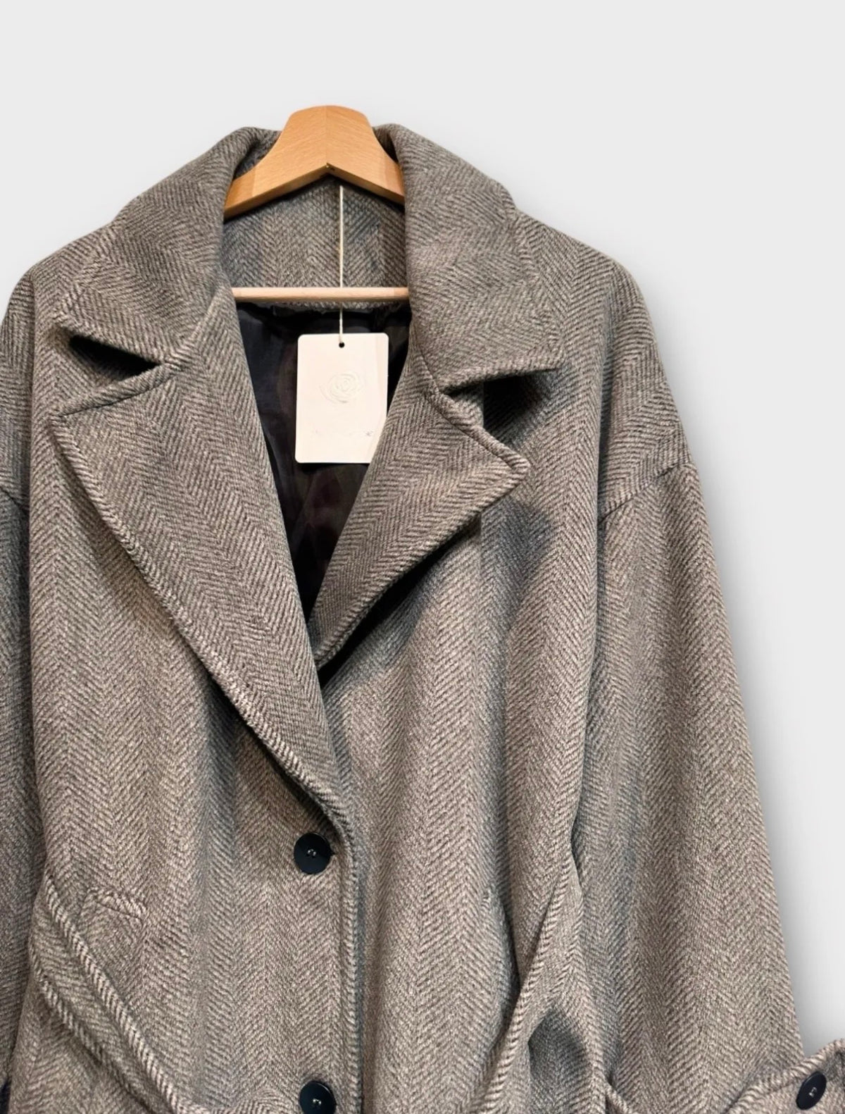 Manteau long NAWEL - Taupe