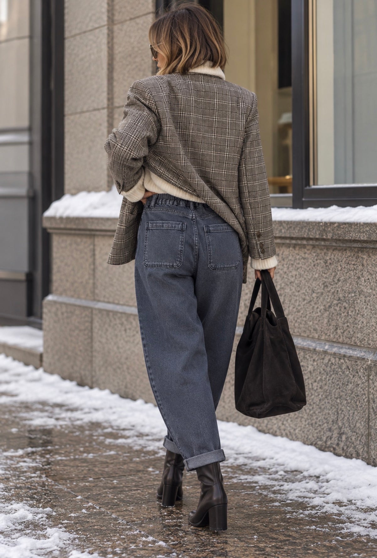 Pantalon toile de coton marine - NINO
