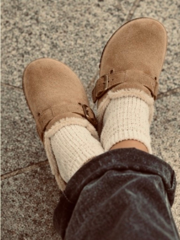 Sabots fourrés - Beige