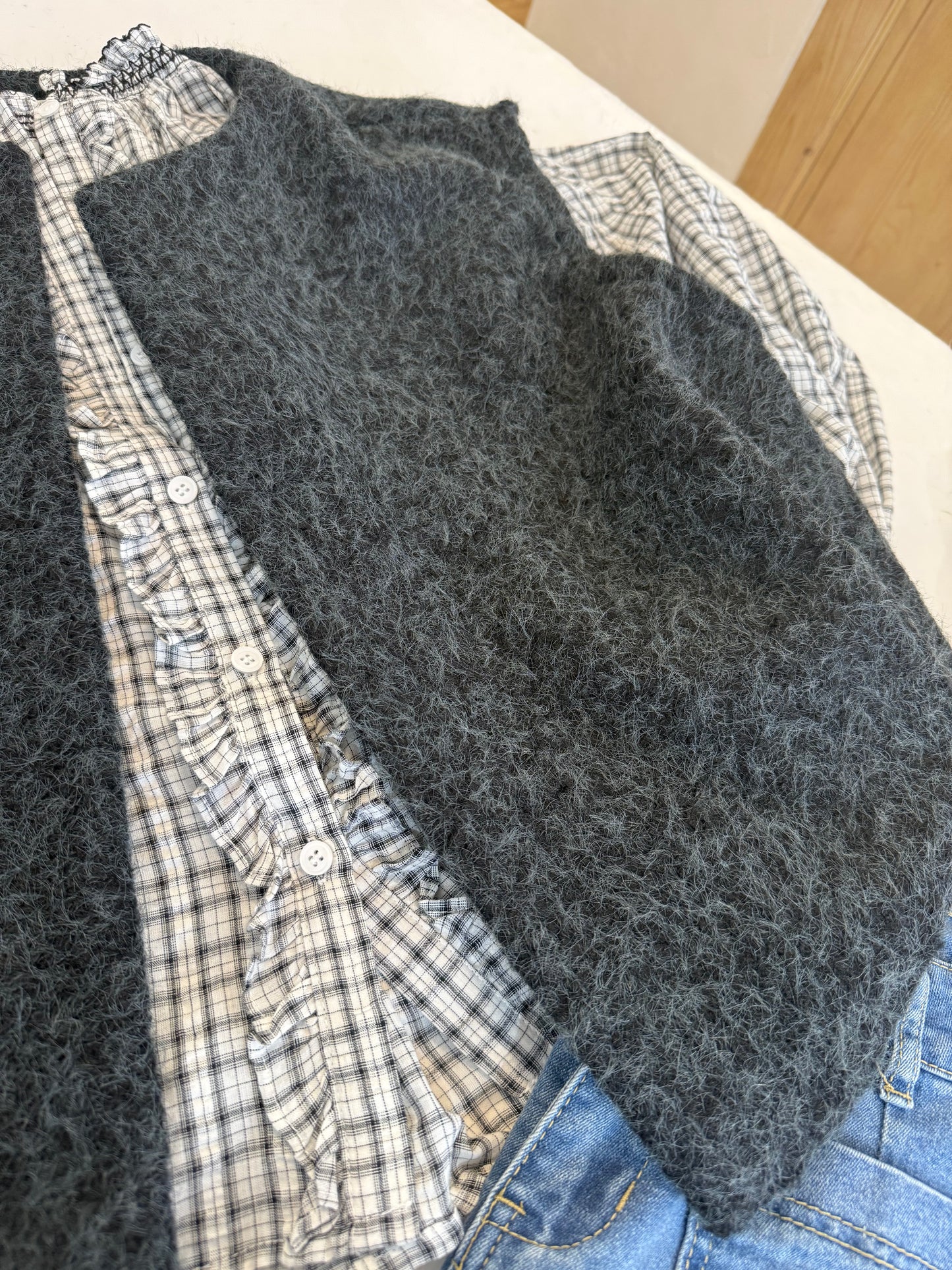 Veste sans manches - FAUSTINE-  Gris foncé