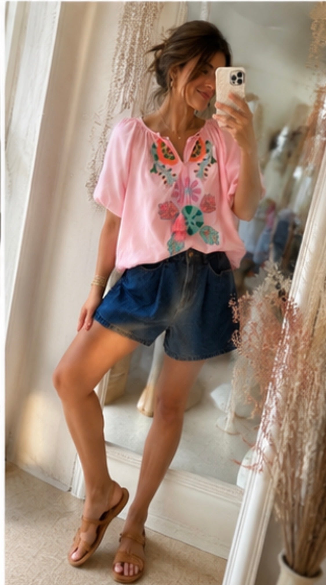 Blouse  FLORIANE -  Rose