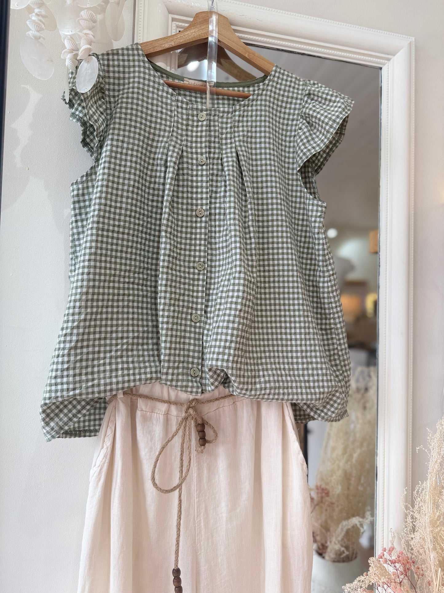 Blouse FLORA- Kaki