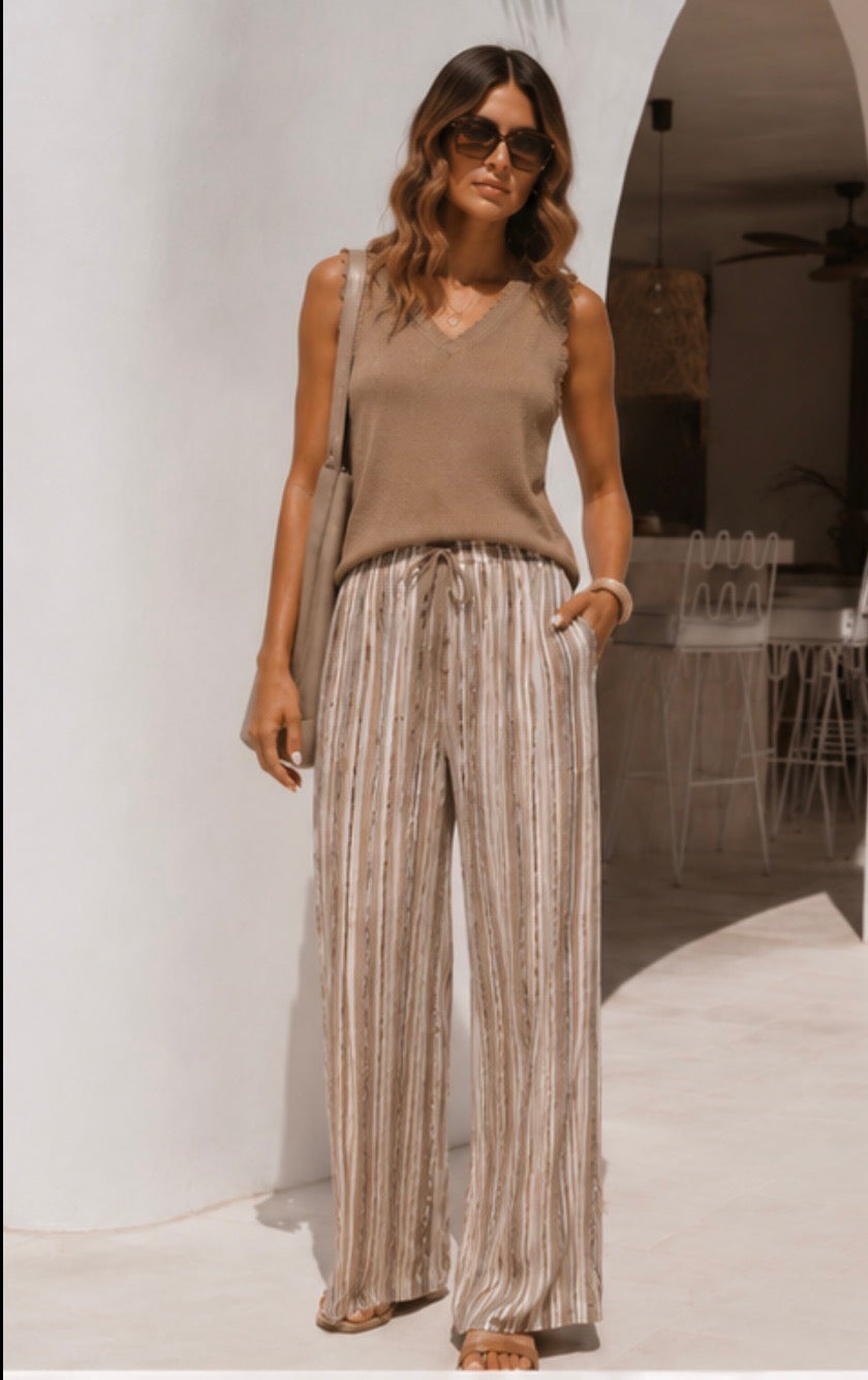 Pantalon FILY -Camel/ Beige