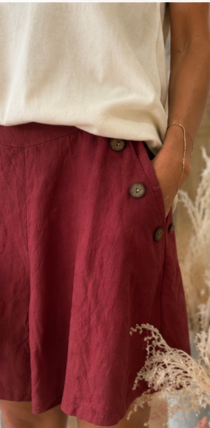 Short lin  FLORIS - Terracotta
