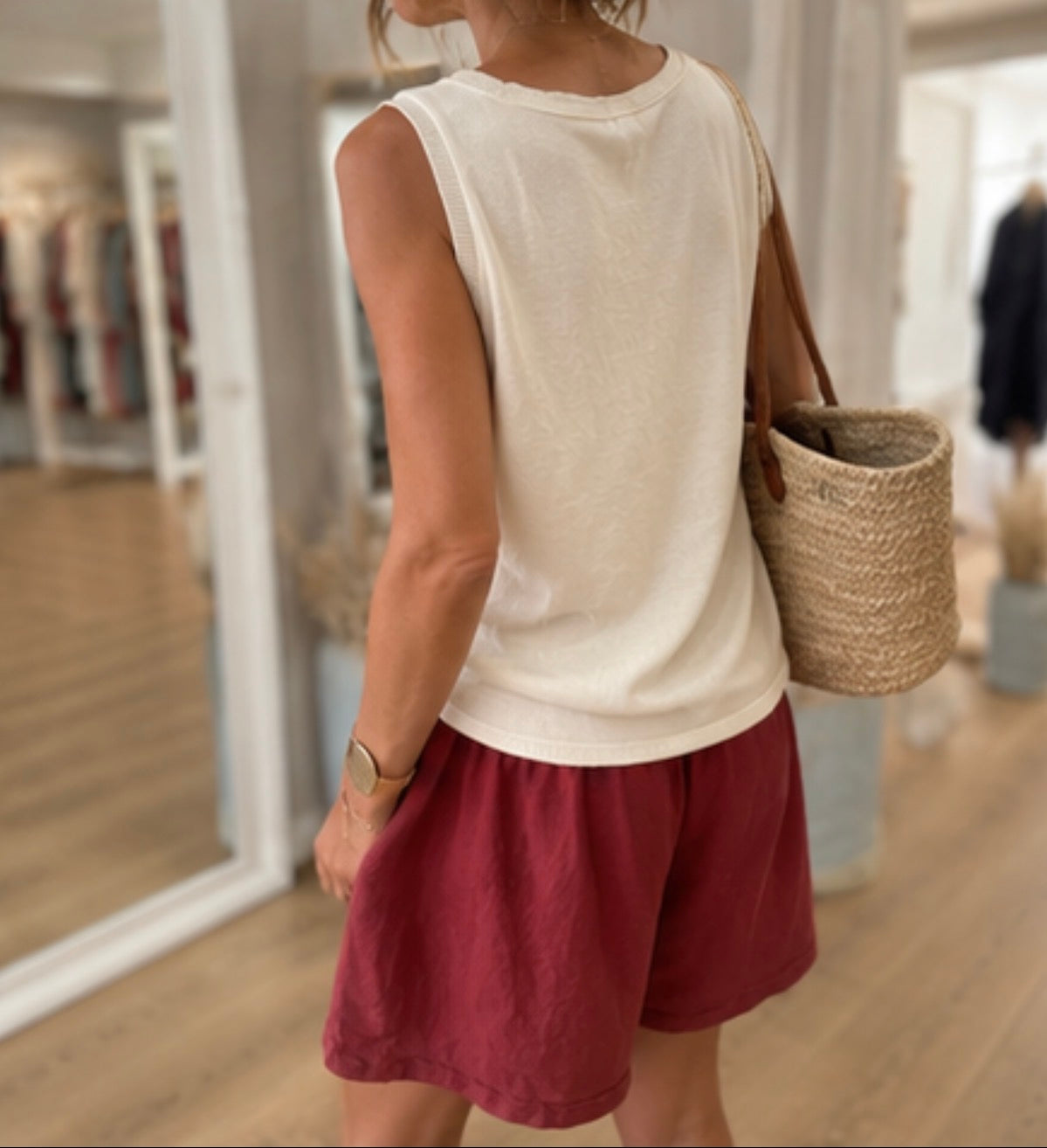 Top FIRMIN en maille - Ecru