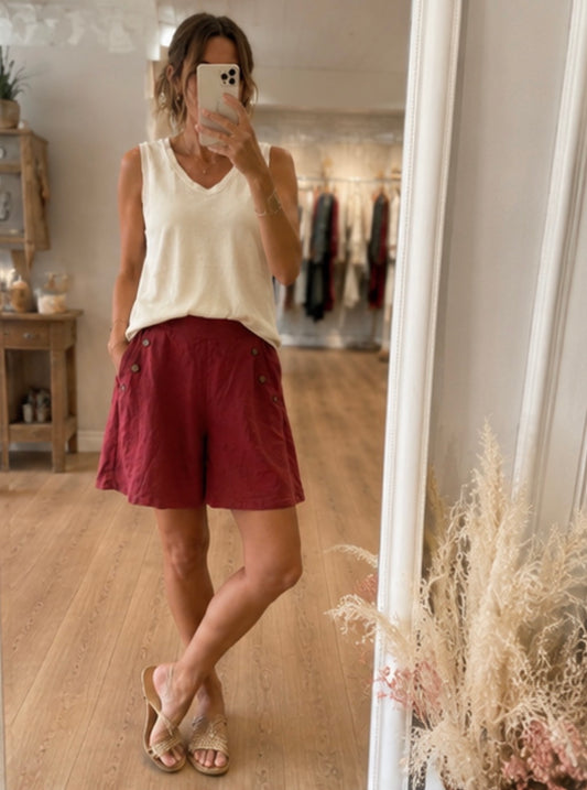 Short lin  FLORIS - Terracotta