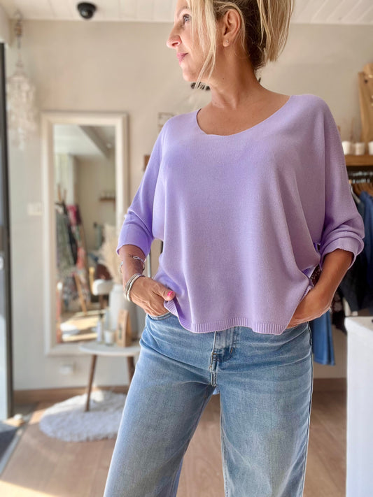 Pull  ROMY - lilas
