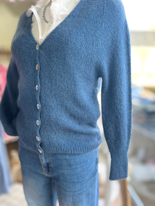 Gilet SOLINE bleu jean
