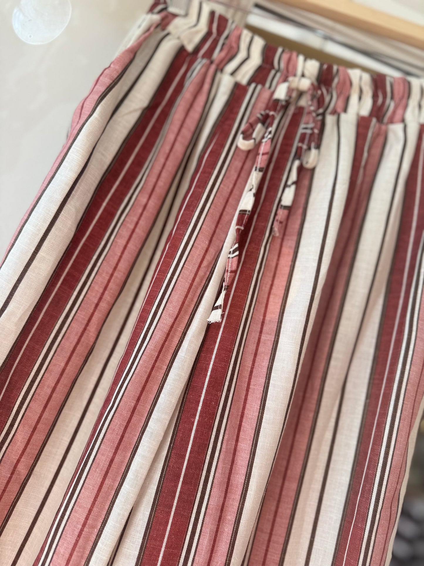 Pantalon FILY -Terracotta & Beige