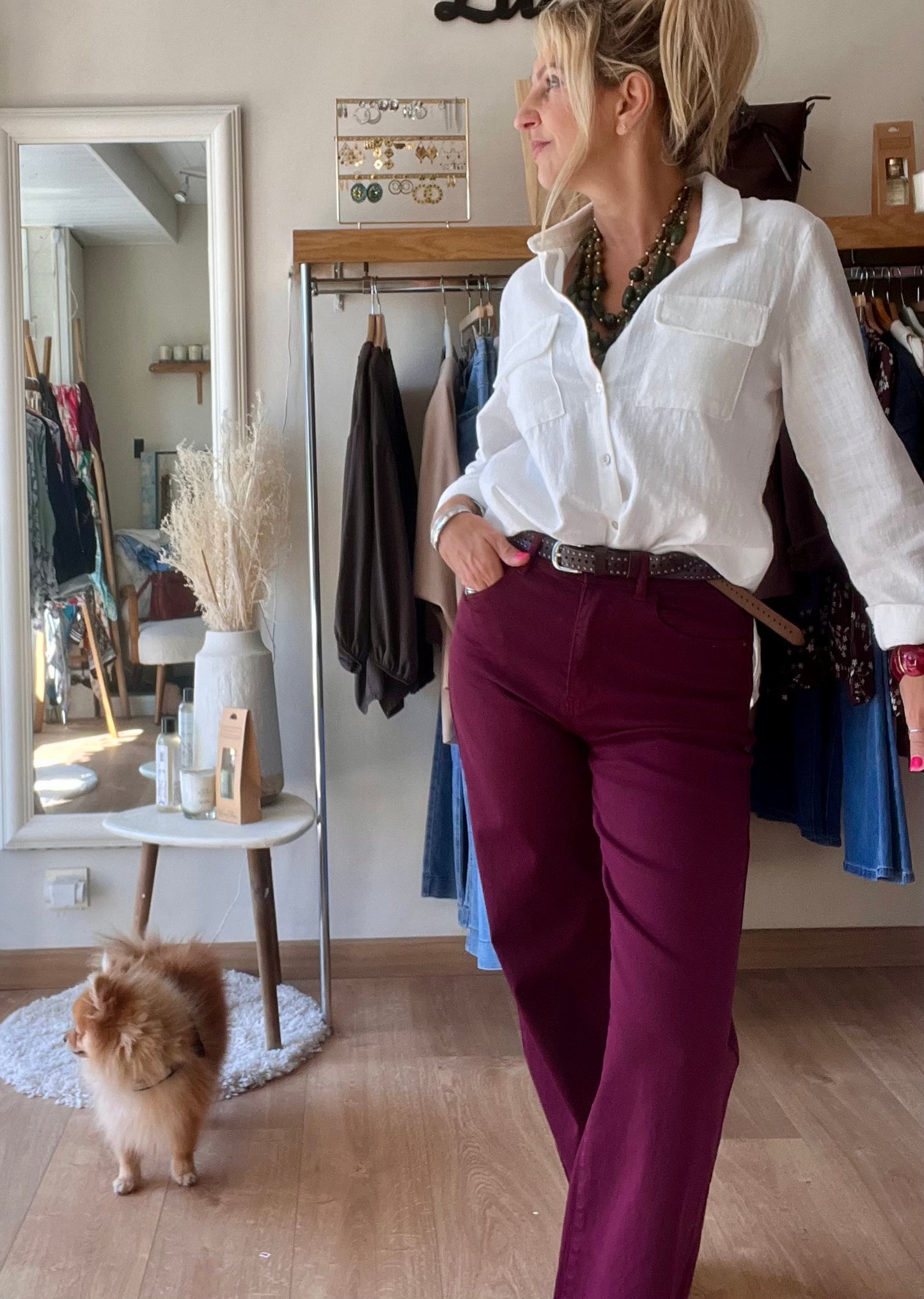 Pantalon AMARA - Bordeaux