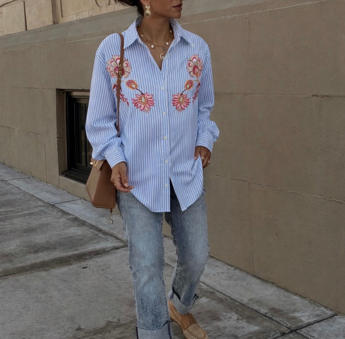 Chemise CAPUCINE- Bleu ciel