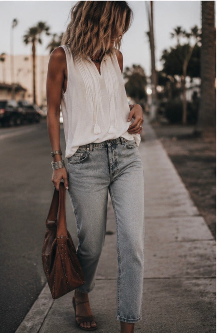 Blouse voile de coton - GINETTE - Blanc