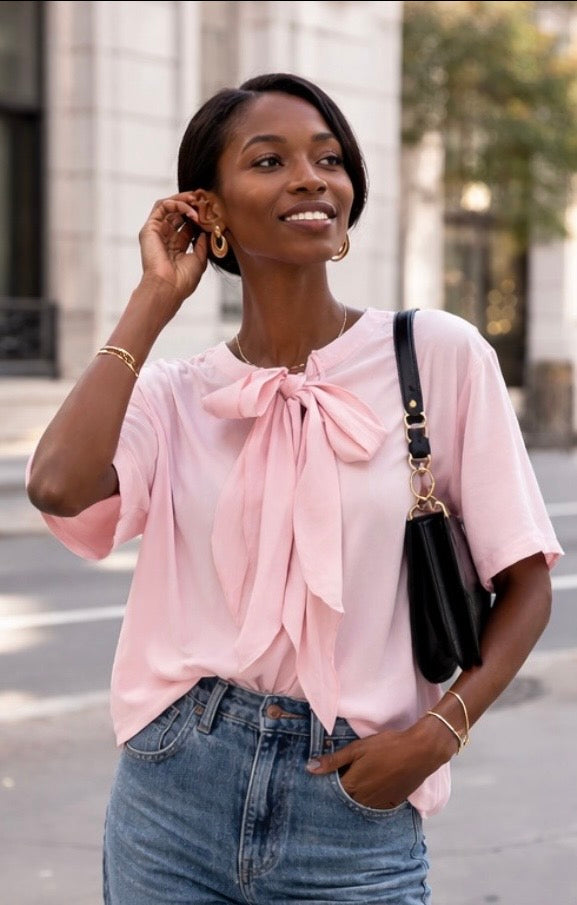 Blouse CELIA - Rose pâle