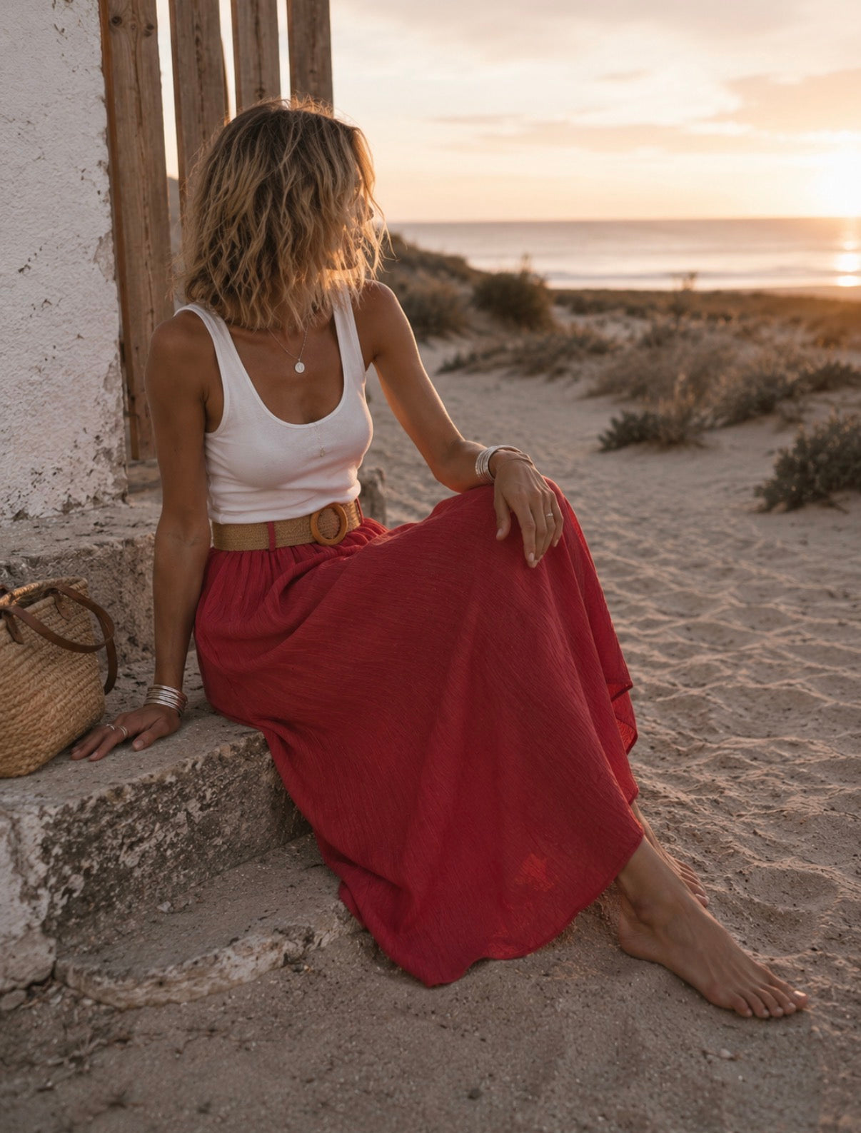 Jupe GUYLAINE - Terracotta