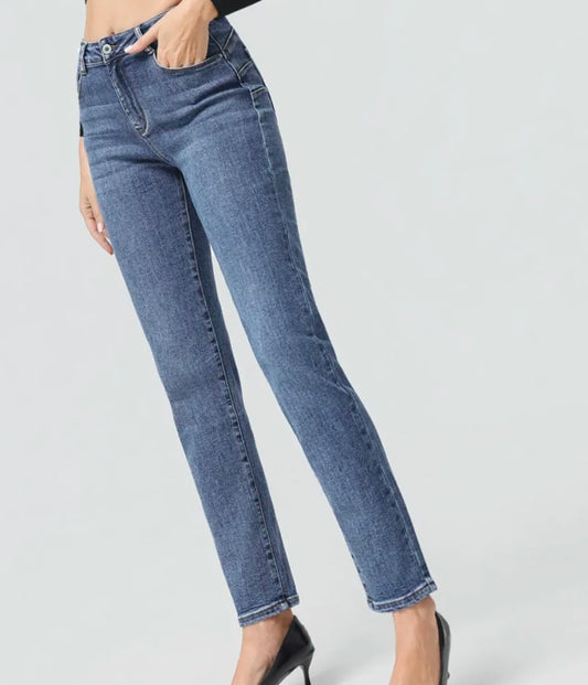 Jean coupe droite - Mom Fit