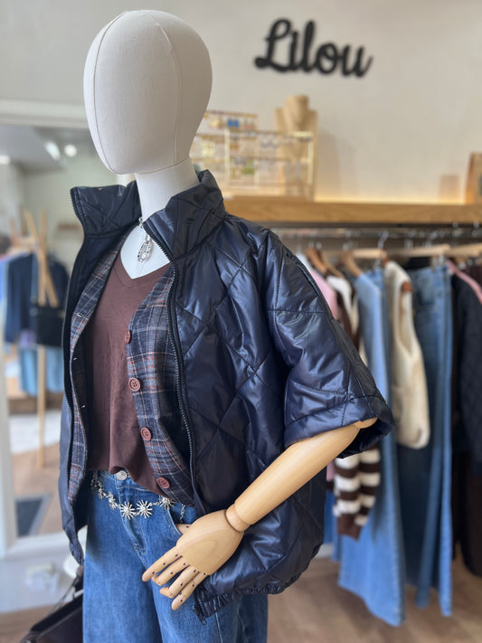 Veste matelassée Marine