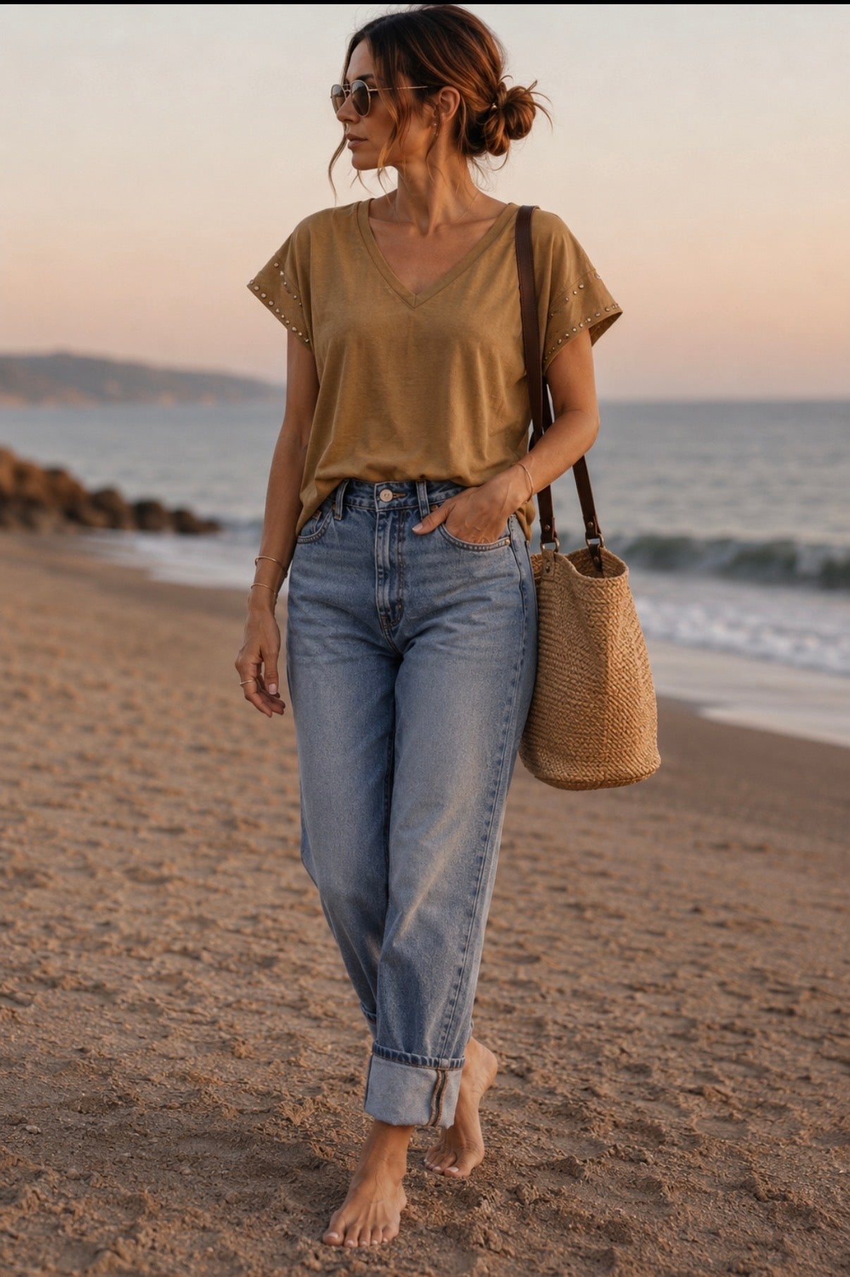 Tee-shirt GISLAIN - Camel