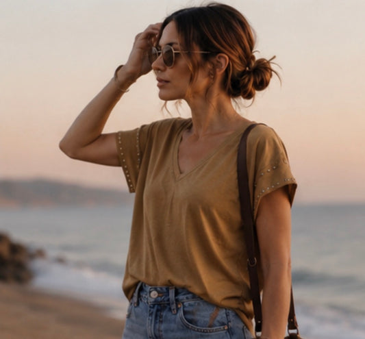 Tee-shirt GISLAIN - Camel