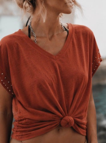Tee-shirt GISLAIN - Terracotta