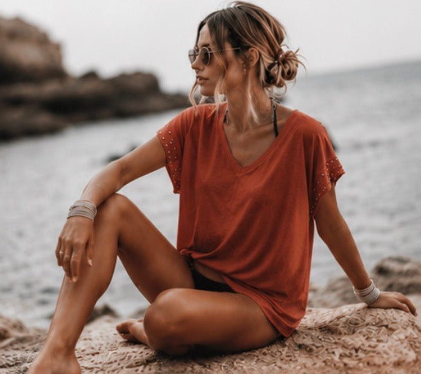 Tee-shirt GISLAIN - Terracotta