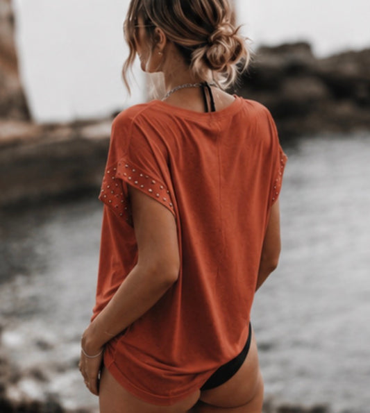 Tee-shirt GISLAIN - Terracotta