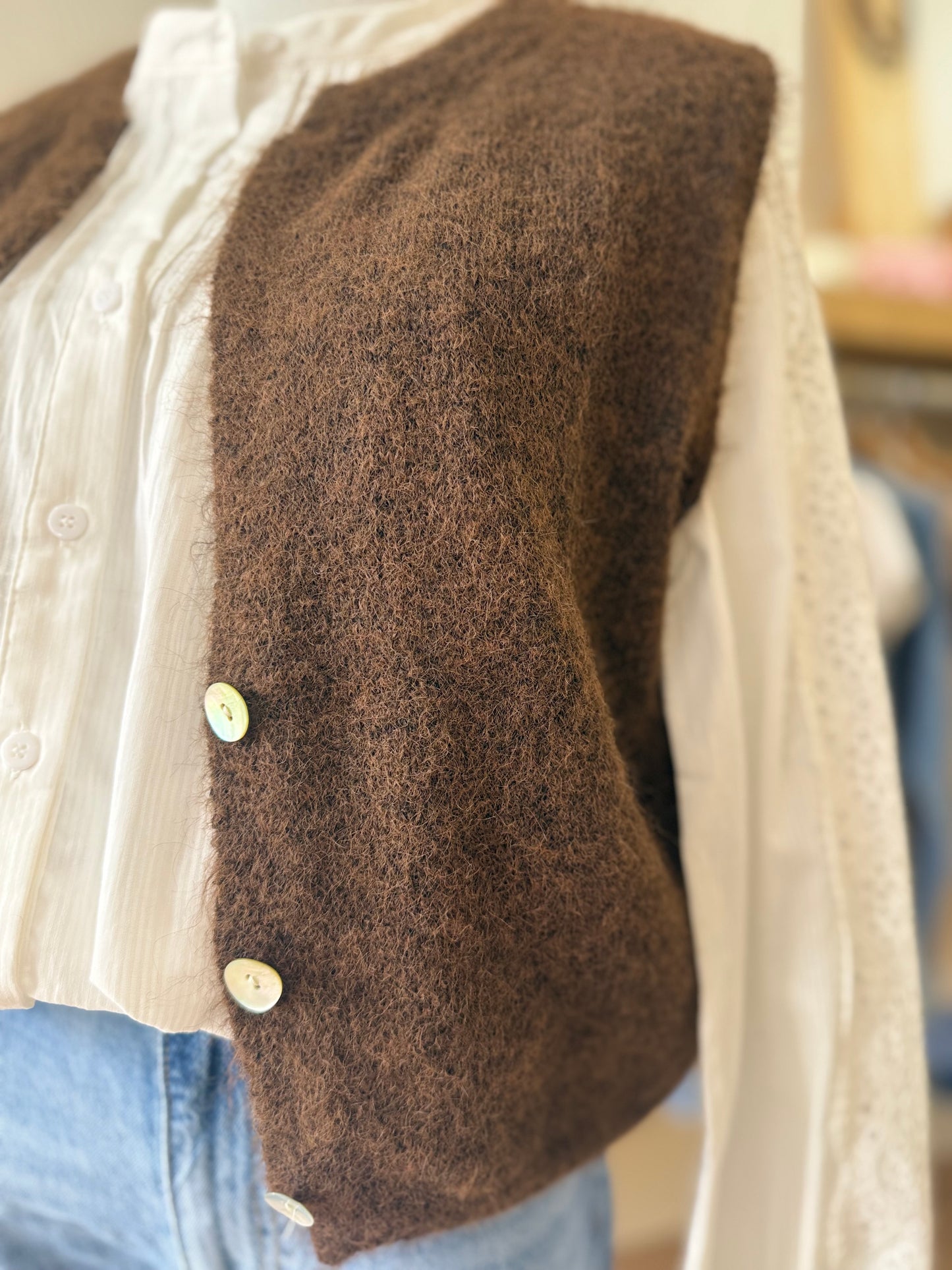 Gilet GERMAIN sans manches - Chocolat