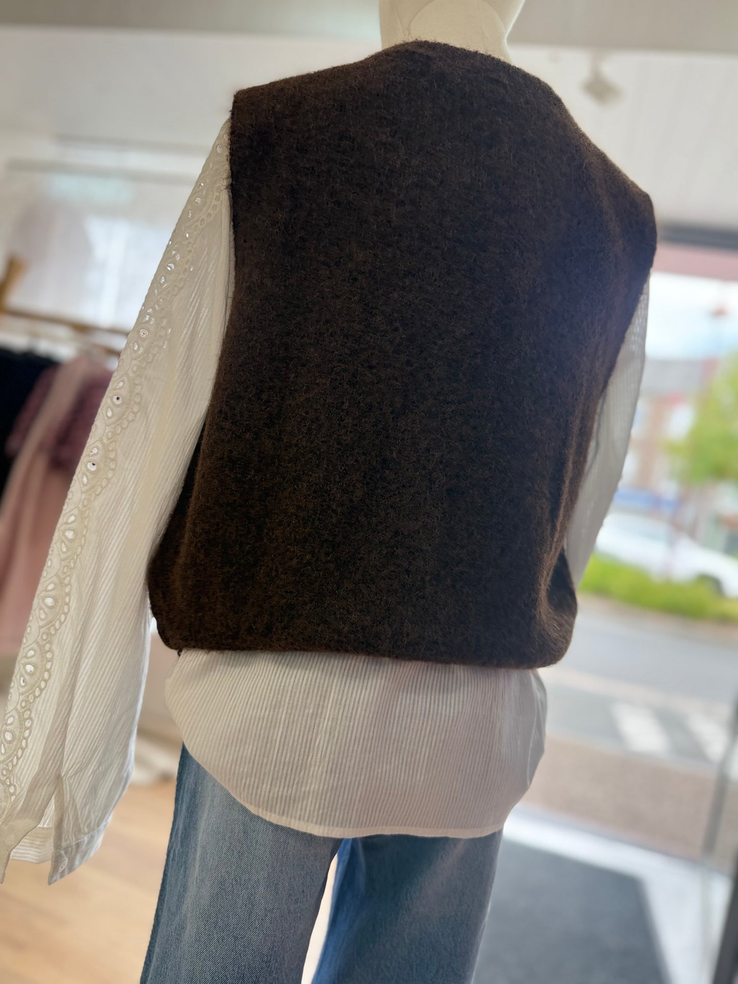 Gilet GERMAIN sans manches - Chocolat