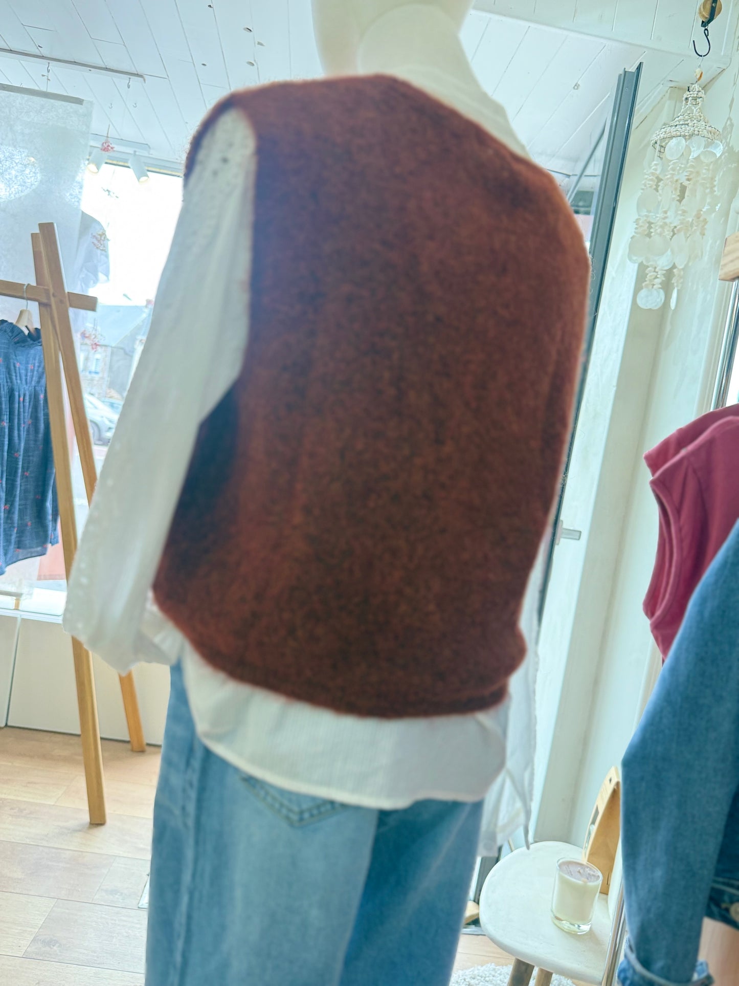 Gilet GERMAIN sans manches - Terracotta -