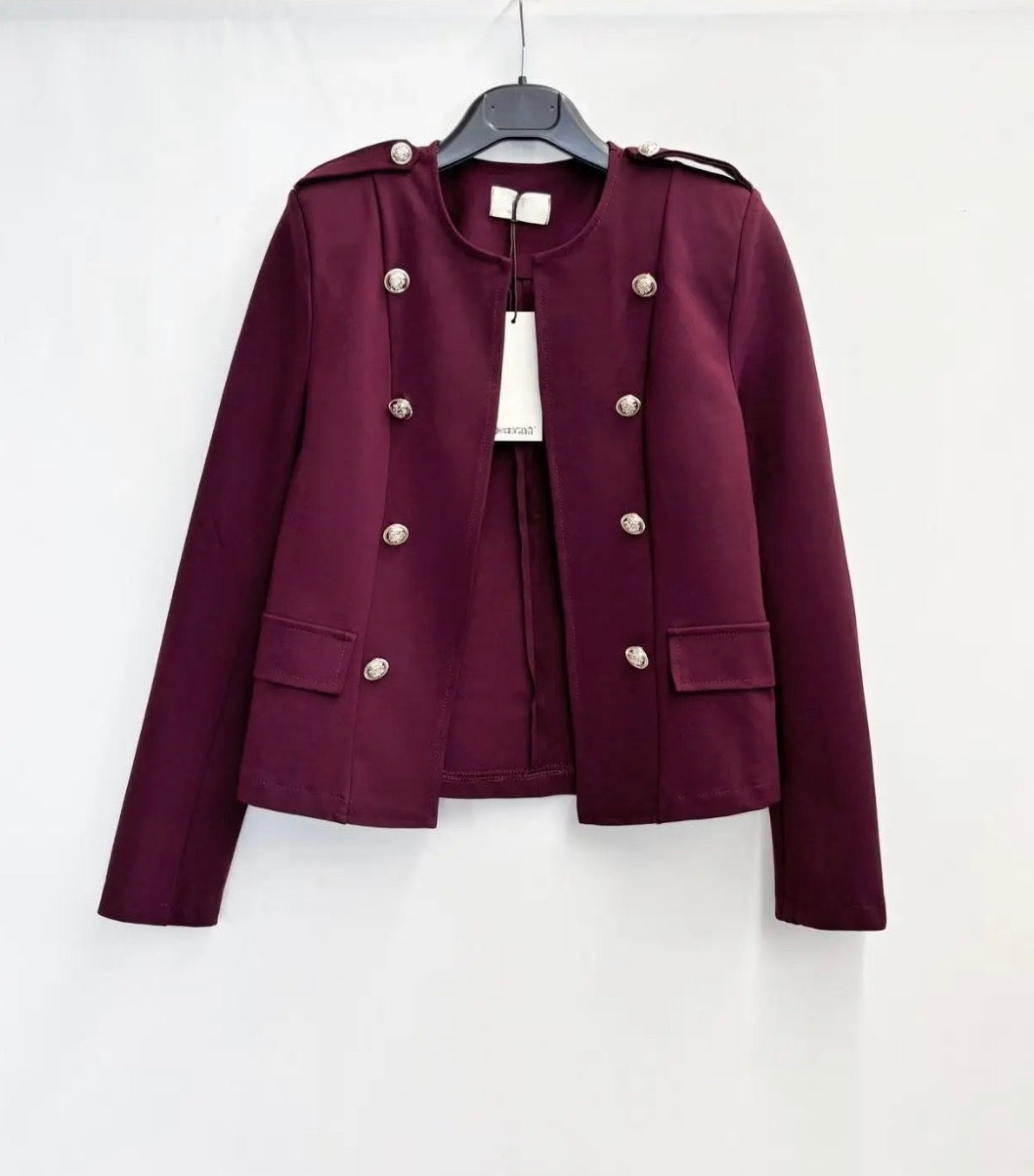 Veste style officier - LEANDRO- Bordeaux