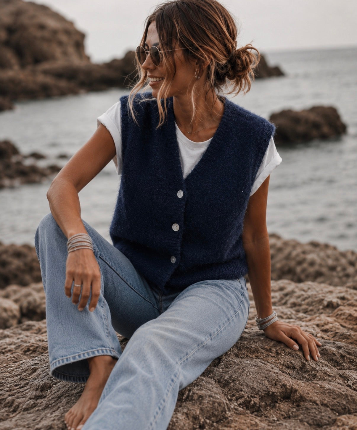 Gilet GERMAIN sans manches - Marine