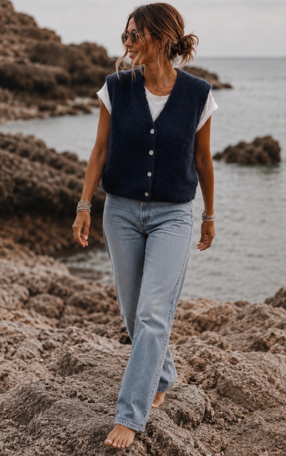 Gilet GERMAIN sans manches - Marine