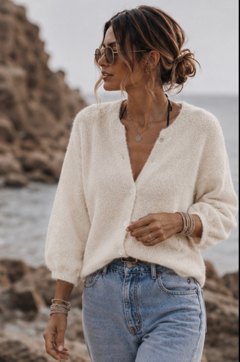 Gilet GERMAIN - Ecru