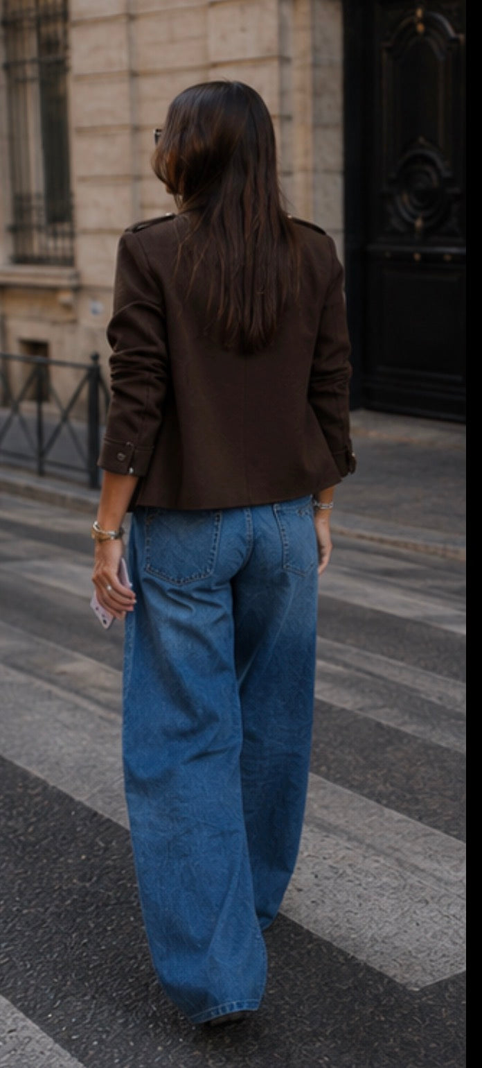 Veste style officier - LEANDRO- Marron