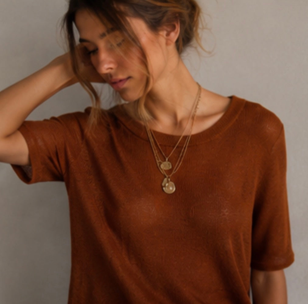 Pull LIVIO - Rouille