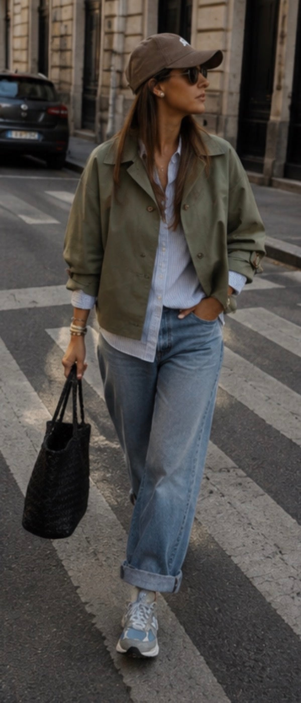 Trench court LALIE  - Kaki