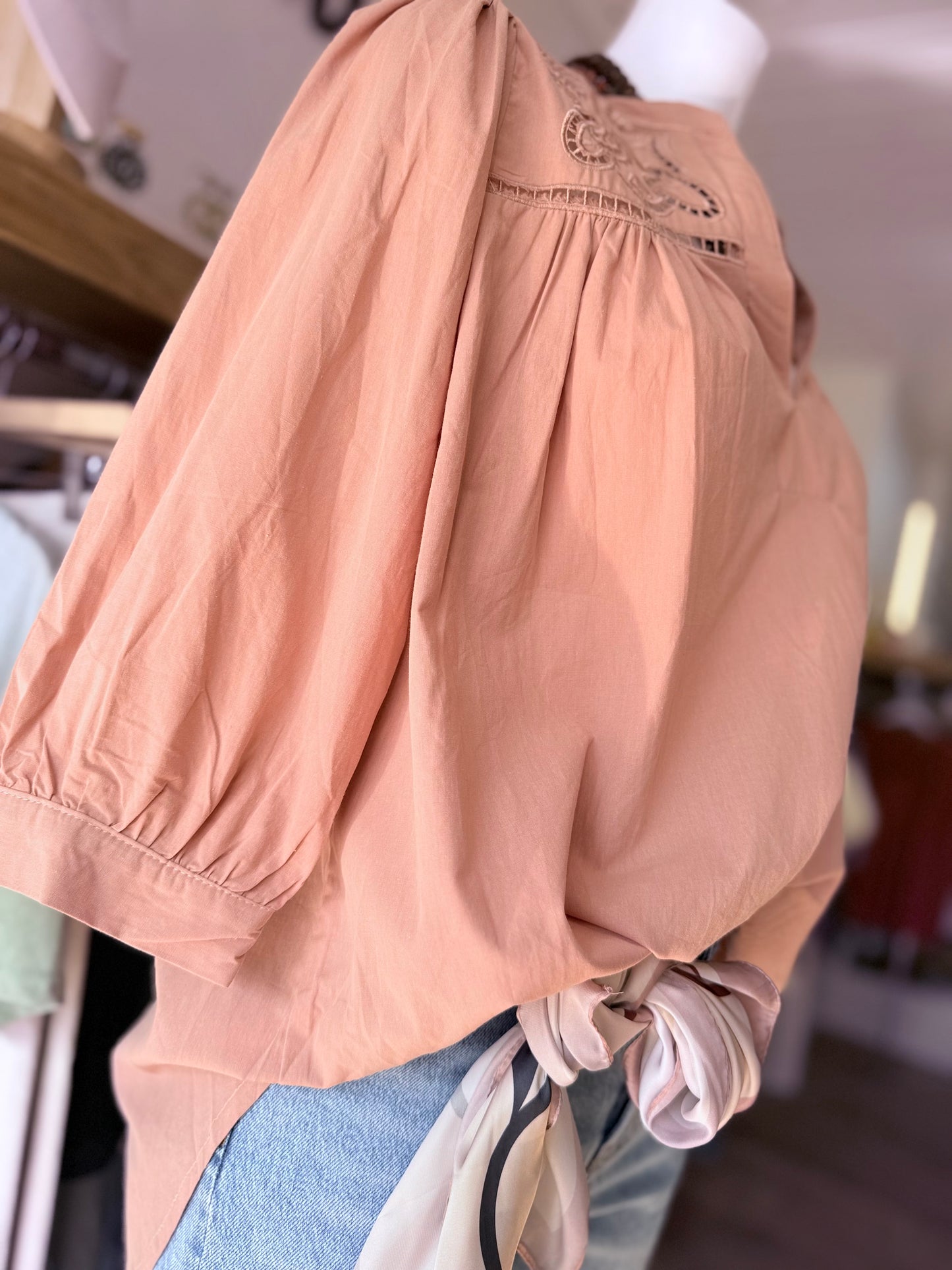 Blouse LINA - Rose poudré