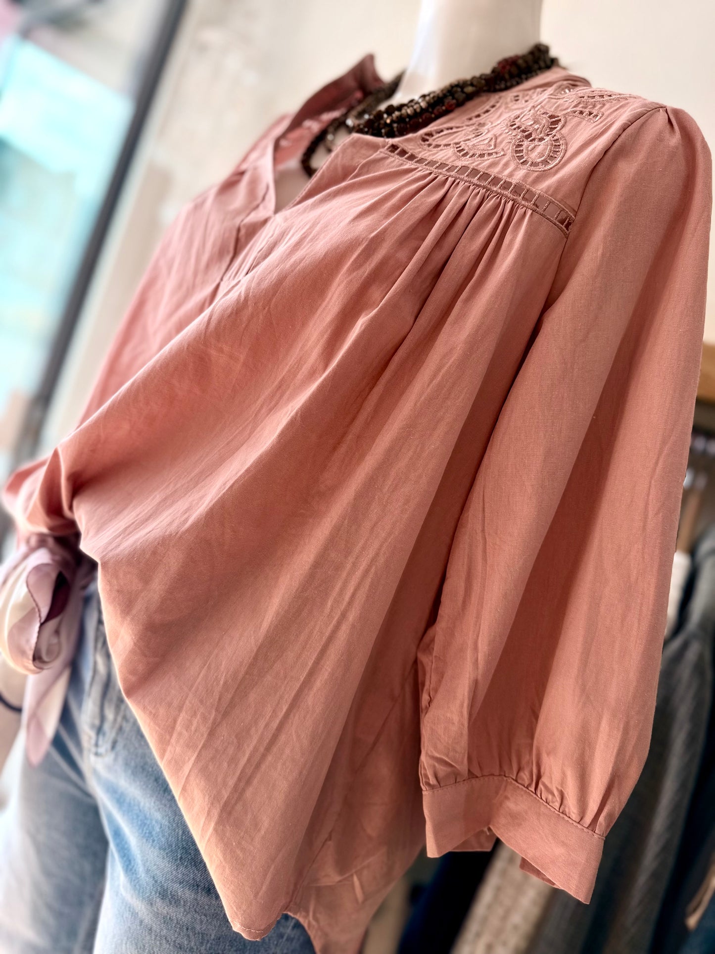 Blouse LINA - Rose poudré