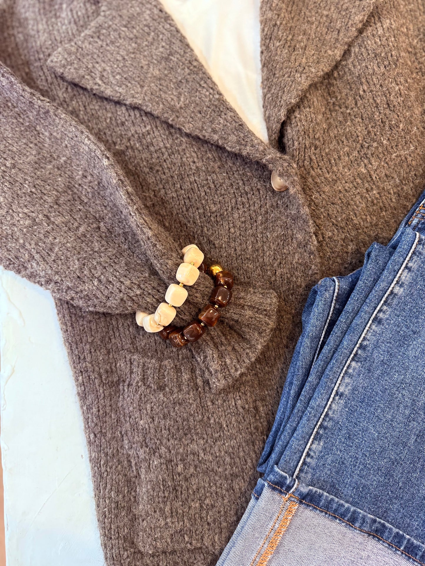 Gilet CAPRICE - Marron chiné