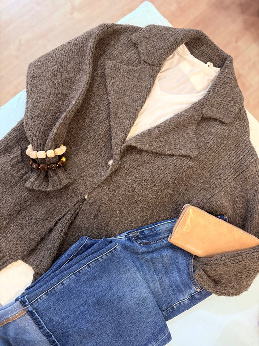 Gilet CAPRICE - Marron chiné