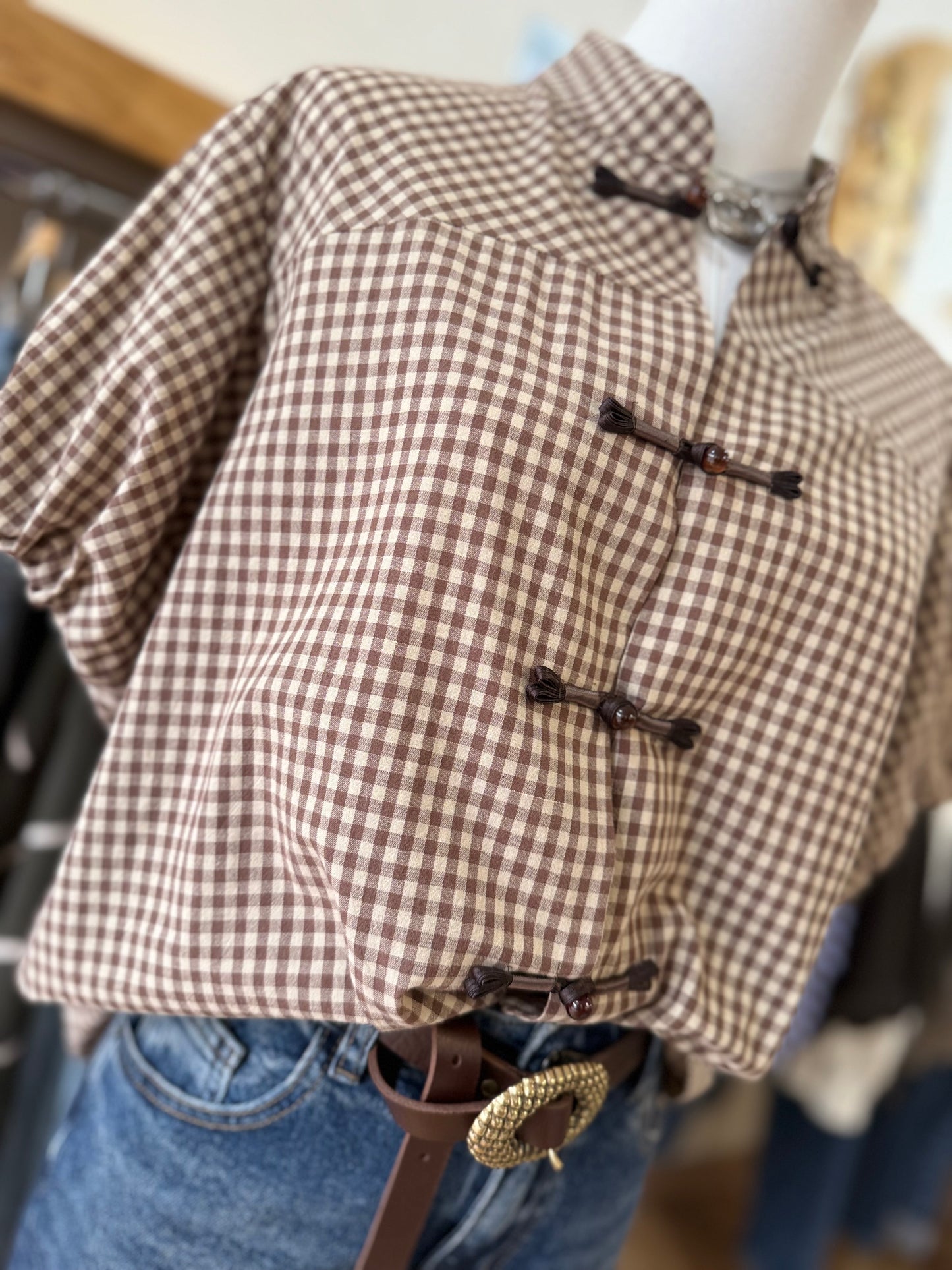 Blouse LOLA- Marron