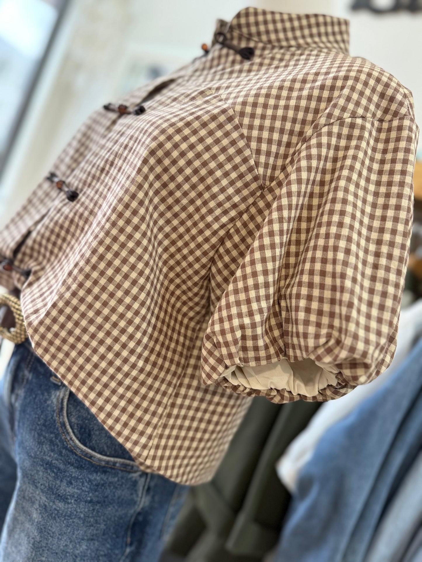 Blouse LOLA- Marron