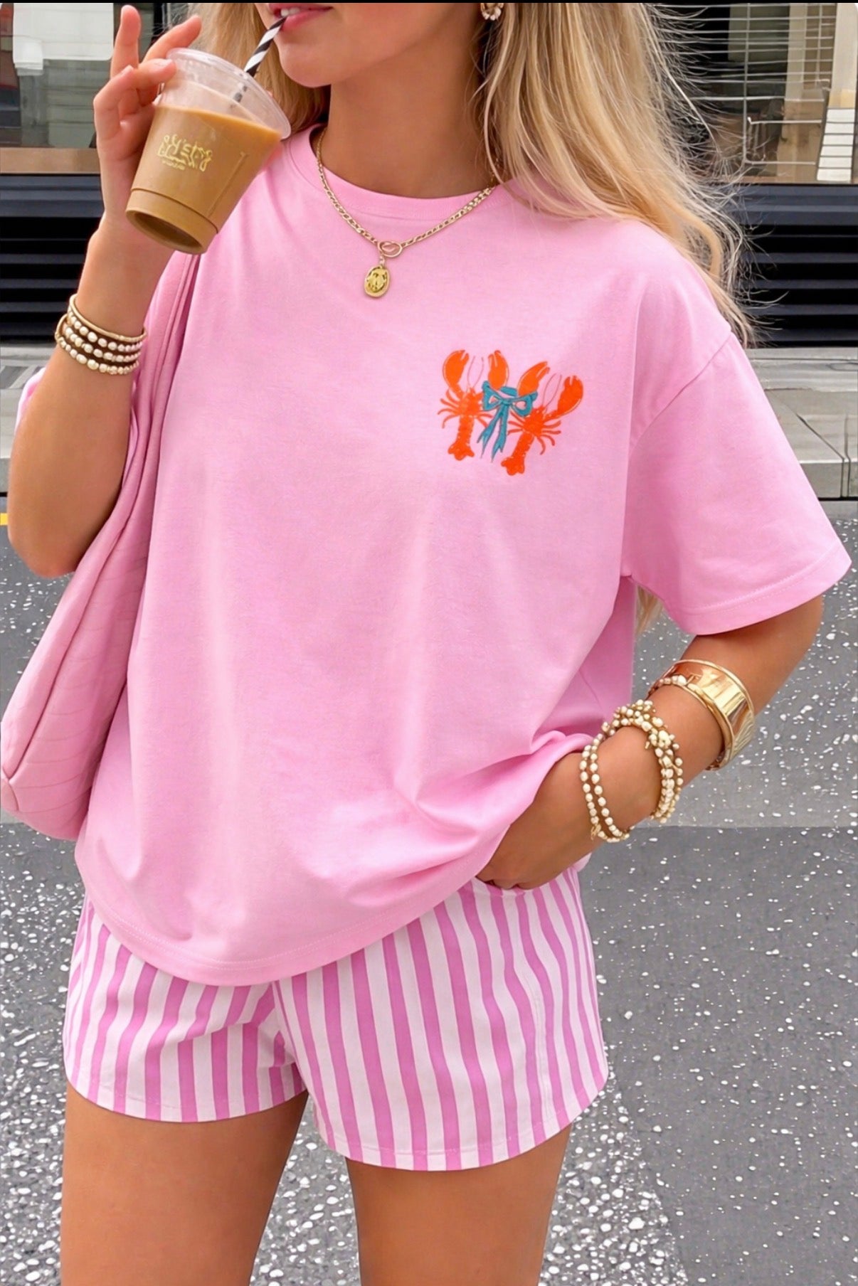 Tee-shirt HOMARD - Rose
