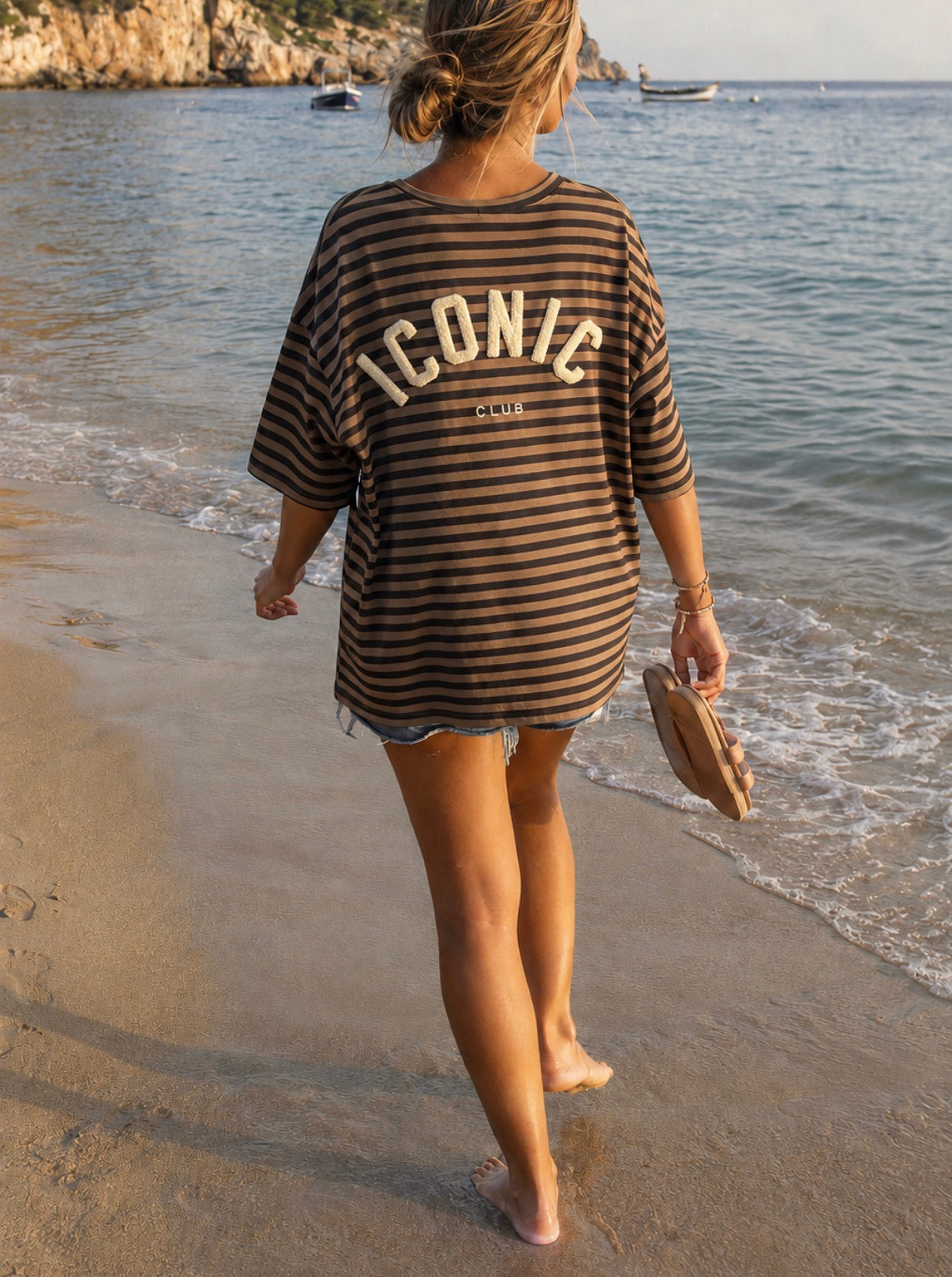 Sweat manches courtes- LENNY - Choco