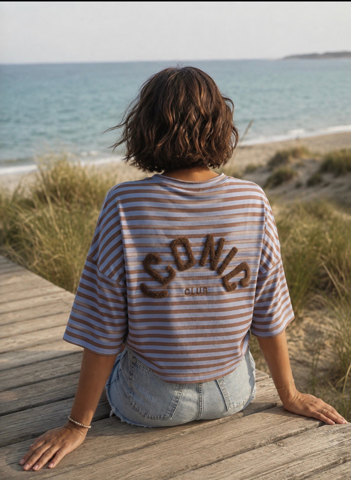 Sweat manches courtes- LENNY - Bleu