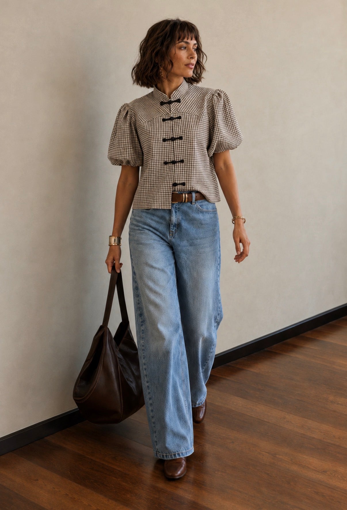 Blouse LOLA- Marron